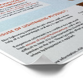 Melalogic Hautbeleuchtung Medizinisches Poster (Ecke)