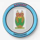 Melamine Plate Chickcharnie Bahamas Pappteller (Vorderseite)