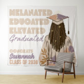 Melanated Educated Elevated Graduated Wandteppich (Beispiel (Horizontal))