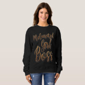 Melanated Girl Awesome African American Black Busi Sweatshirt (Vorne ganz)