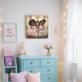 Melanated Magic Tee Party Wall Clock Quadratische Wanduhr