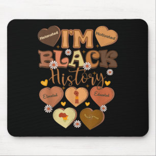 Melanated Motivierte Educated Black History Month Mousepad