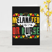 Melanated Oder Krankenschwester Black History Mont Karte (Gelbe Blume)