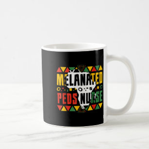 Melanated Peds Krankenschwester Black History Mont Kaffeetasse