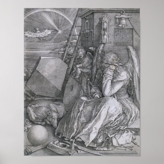 Melancholia, Albrecht Durer Poster (Vorne)