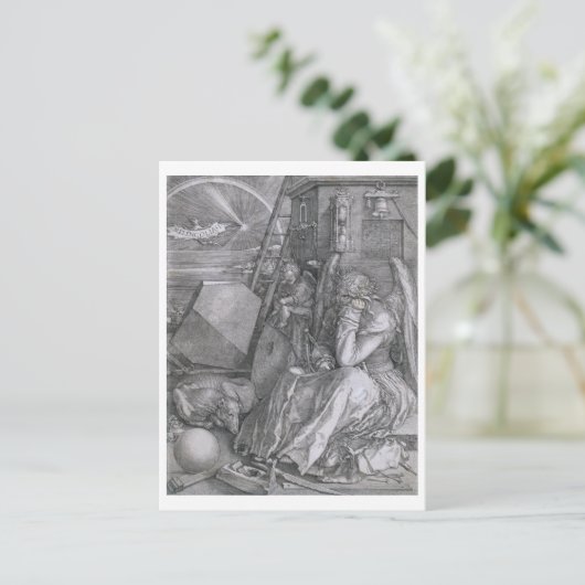 Melancholia, Albrecht Durer Postkarte (Stehend Vorderseite)