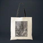 Melancholia, Albrecht Durer Tragetasche<br><div class="desc">Albrecht Dürer (21. Mai 1471 - 6. April 1528) war ein deutscher Maler, Printmacher und Theoretiker der deutschen Renaissance. Geboren in Nürnberg, hat Dürer in seinen zwanziger Jahren durch seine hochwertigen Holzschnitten seinen Ruf und Einfluss in ganz Europa etabliert. Er stand in Kontakt mit den bedeutendsten italienischen Künstlern seiner Zeit,...</div>