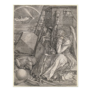 Melancholia I, Gravur von Albrecht Durer Fotodruck