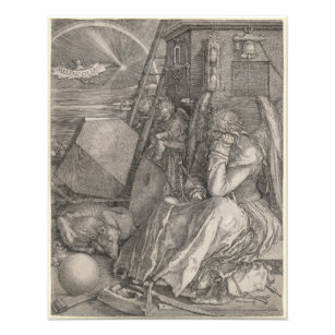 Melancholia I, Gravur von Albrecht Durer Fotodruck