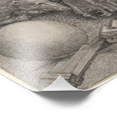 Melancholia I, Gravur von Albrecht Durer Fotodruck (Ecke)