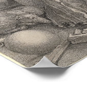 Melancholia I, Gravur von Albrecht Durer Poster (Ecke)