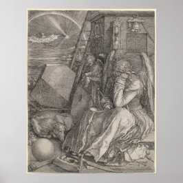 Melancholia I, Gravur von Albrecht Durer Poster