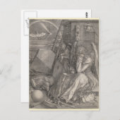 Melancholia I, Gravur von Albrecht Durer Postkarte (Vorne/Hinten)