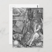 Melancholia von Albrecht Durer Postkarte (Vorne/Hinten)