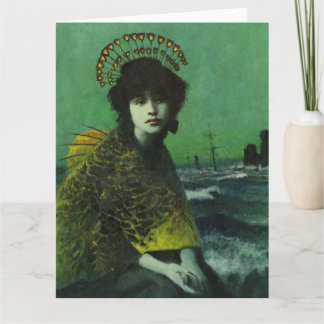 Melancholic Siren Greetings Card Karte