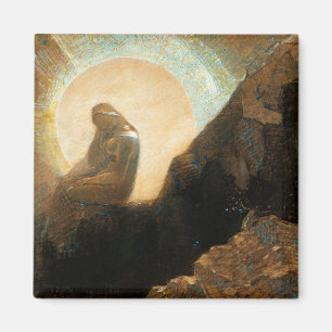 Melancholie 1876 von Odilon Redon Magnet