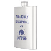 Melancholie ist mit Camping nicht kompatibel Flachmann (Links)
