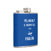 Melancholie ist mit Paddeln nicht kompatibel Flachmann (Rechts)