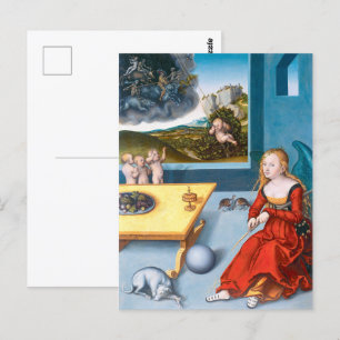 Melancholie Lucas Cranach der Ältere Postkarte