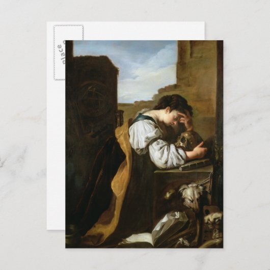 Melancholie Postkarte (Vorne/Hinten)