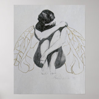 Melancholie, Traurigkeit, Depression, Fee, Fee Poster