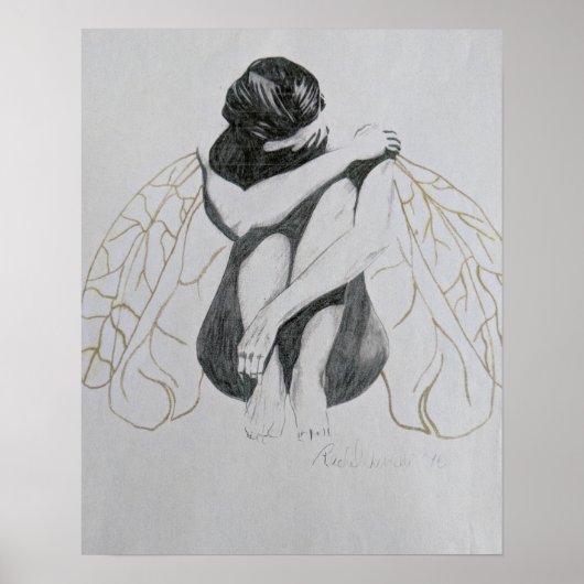 Melancholie, Traurigkeit, Depression, Fee, Fee Poster (Vorne)