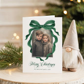 Melancholisch grüner Bogen, benutzerdefiniertes Fo Feiertagskarte