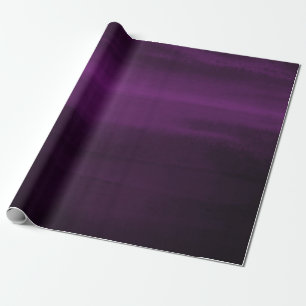Melancholisch lila Pflaume moderne Wasserfarbe chi Geschenkpapier