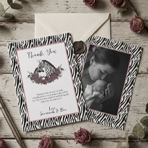 Melancholische alternative Babyparty Dankeskarten Dankeskarte