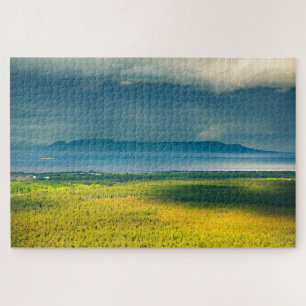 Melancholische Ansicht des Sleeping Giant Lake Sup Puzzle