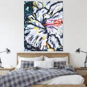 Melancholische Blume Leinwanddruck (Insitu (Schlafzimmer))
