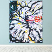 Melancholische Blume Leinwanddruck (Insitu (Holzboden))