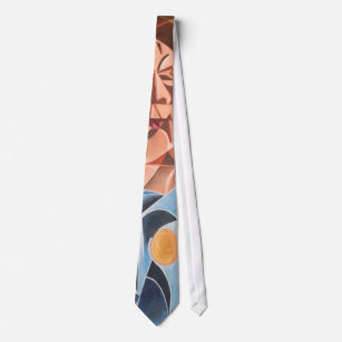 Melancholische Clown Geometrische Kunst Krawatte