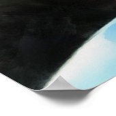 Melancholische Clown Geometrische Kunst Poster (Ecke)