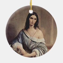 Melancholische Gedanken (von Francesco Hayez) Keramik Ornament