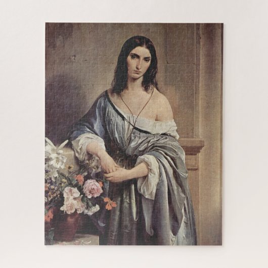 Melancholische Gedanken (von Francesco Hayez) Puzzle (Vertikal)