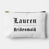 Melancholische Gothic-Brautjungfer-Tasche Zubehörtasche (Vorderseite)