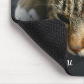 [Melancholische Katze] du fehlst mir Mousepad (Ecke)