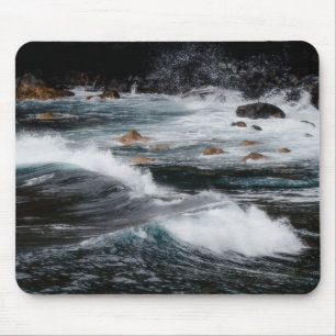 Melancholische Meereswellen, Kunstfoto Mousepad