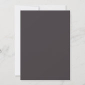 Melancholische Minimalistische Save the Date (Rückseite)