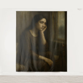 Melancholische Reflektion - Zeitloser klassischer  Wandteppich