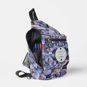 Melancholische schwarze Blumenklassiker-Namen Hoch Crossbody Bag