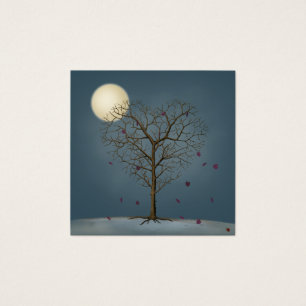 Melancholischer Herz Gestreifter Baum unter dem Vo