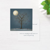 Melancholischer Herz Gestreifter Baum unter dem Vo (Schreibtisch)