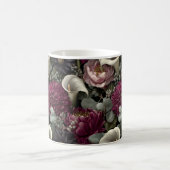 Melancholisches Blumenmuster mit Dahlien und Calla Kaffeetasse (Mittel)