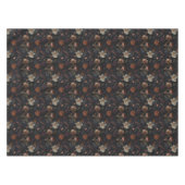 Melancholisches florales Noir-Muster Tischdecke (Vorderseite (Horizontal))