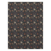 Melancholisches florales Noir-Muster Tischdecke (Vorderseite)