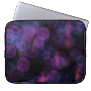 Melancholisches Lila Rosa Bokeh Abstract Laptop Hü Laptopschutzhülle