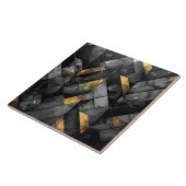 Melancholisches modernes Mosaik Schwarz ID1185 Fliese (Seite)
