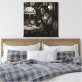 Melancholy, by Natasha Us Leinwanddruck (Insitu (Schlafzimmer))